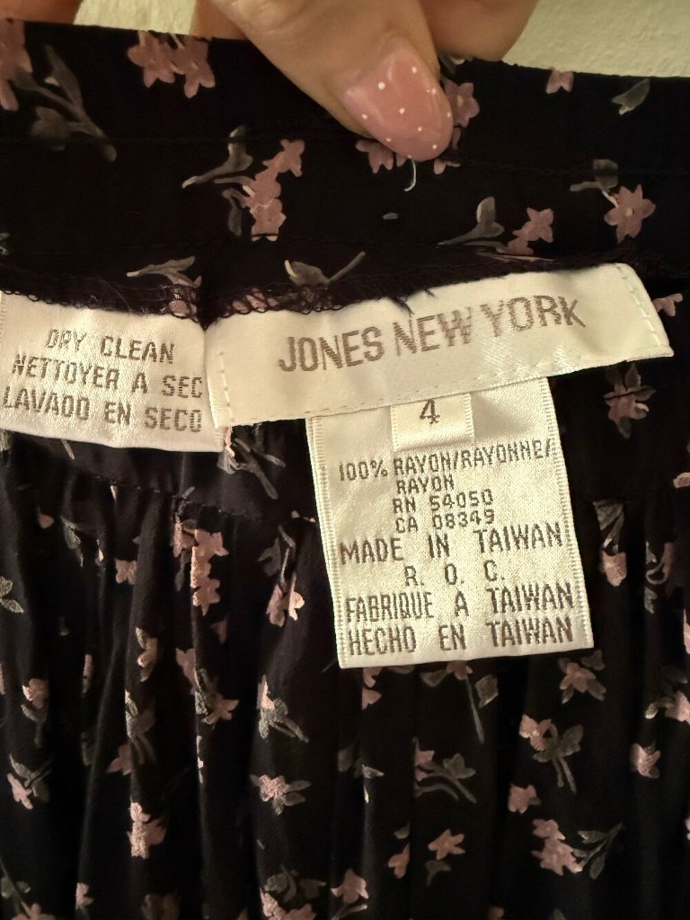 Jones New York | Pleated Rayon Floral Maxi Summer Skirt | Medium - Picture 5 of 7